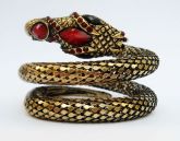 Pulseira Cobra Ouro Velho Vermelha